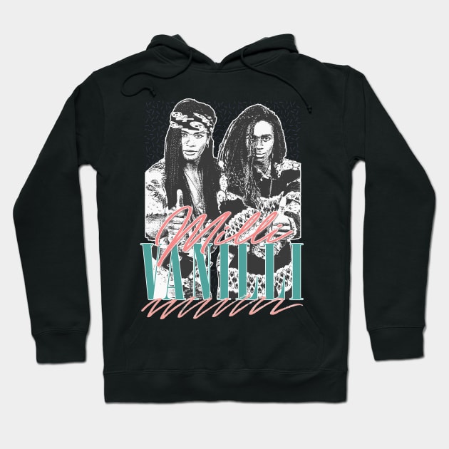 Milli Vanilli \/\/\ Vintage Style 90s Aesthetic Design Hoodie by DankFutura